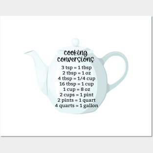 Cooking Conversion | Teapot Posters and Art